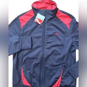 Puma Women’s Athletic Track Jacket Full Zip Size XL Multicolored Logo‎ NWT’S